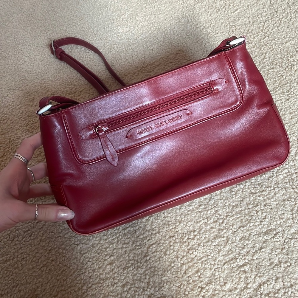 Derek Alexander Red Y2K Leather Purse